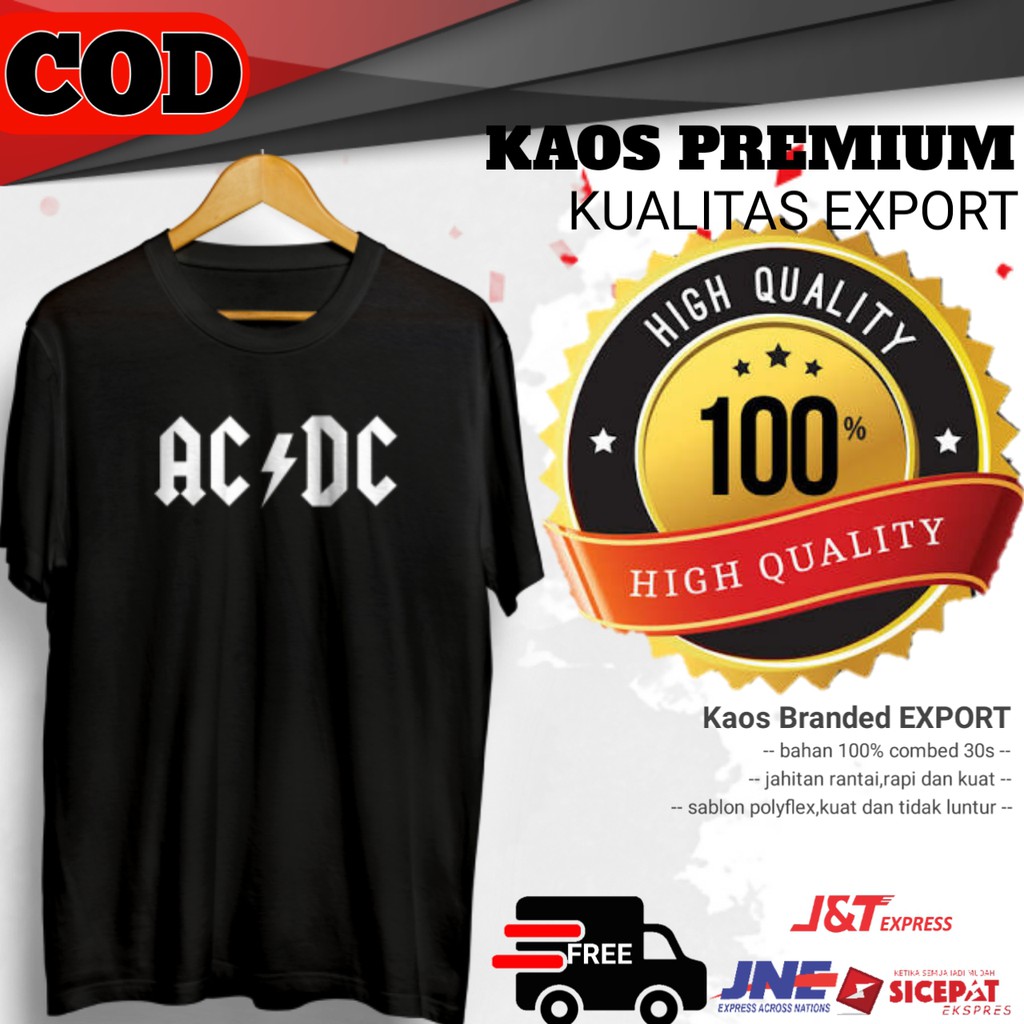 Kaos Tshirt Distro Clothing Pakaian Original Premium Pria AC DC - MU510ACDC