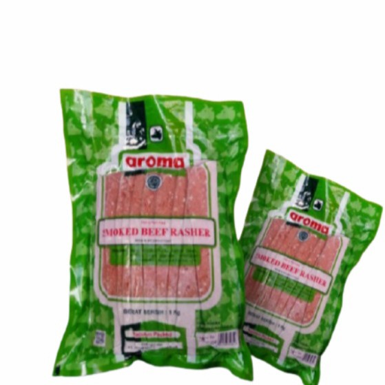 

Daging Asap - Aroma Smoked Beef Rasher 1Kg / Sapi / Daging Asap Halal / Bali