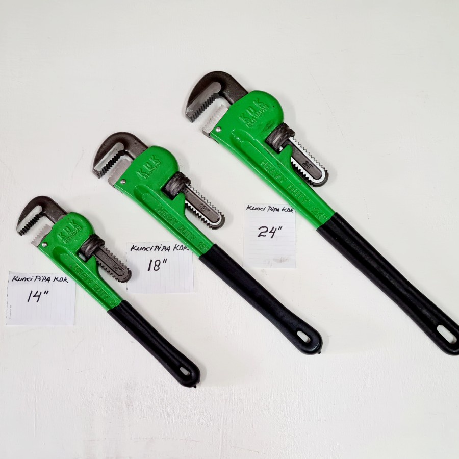 KDK Kunci Pipa 10&quot; inch ~ 24&quot; inch / Adjustable Pipe Wrench SPT TEKIRO