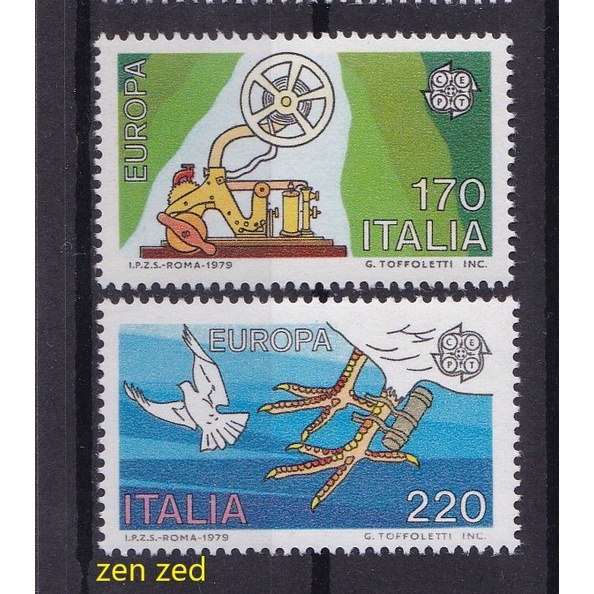 

0129 Perangko Italia 1979 EUROPA Stamps 2v Mnh