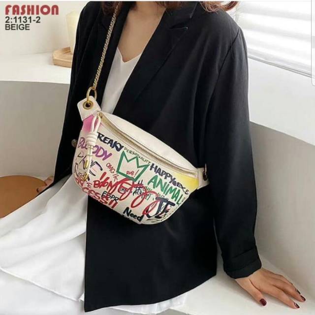 Tas pinggang cewek fashion
