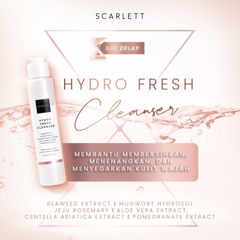 SCARLETT Whitening Age Delay Series Anti Aging | Hydro Fresh Cleanser | HYALU B9 Essence Toner | Deep Hydration Eye serum | Hyalu B5 Serum| Phyto Biotics Renewing Moisturizer