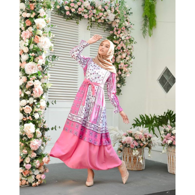 PAKAIAN MUSLIM WANITA- SOPHIA DRESS - CASUAL DRESS - PAKAIAN TERLARIS