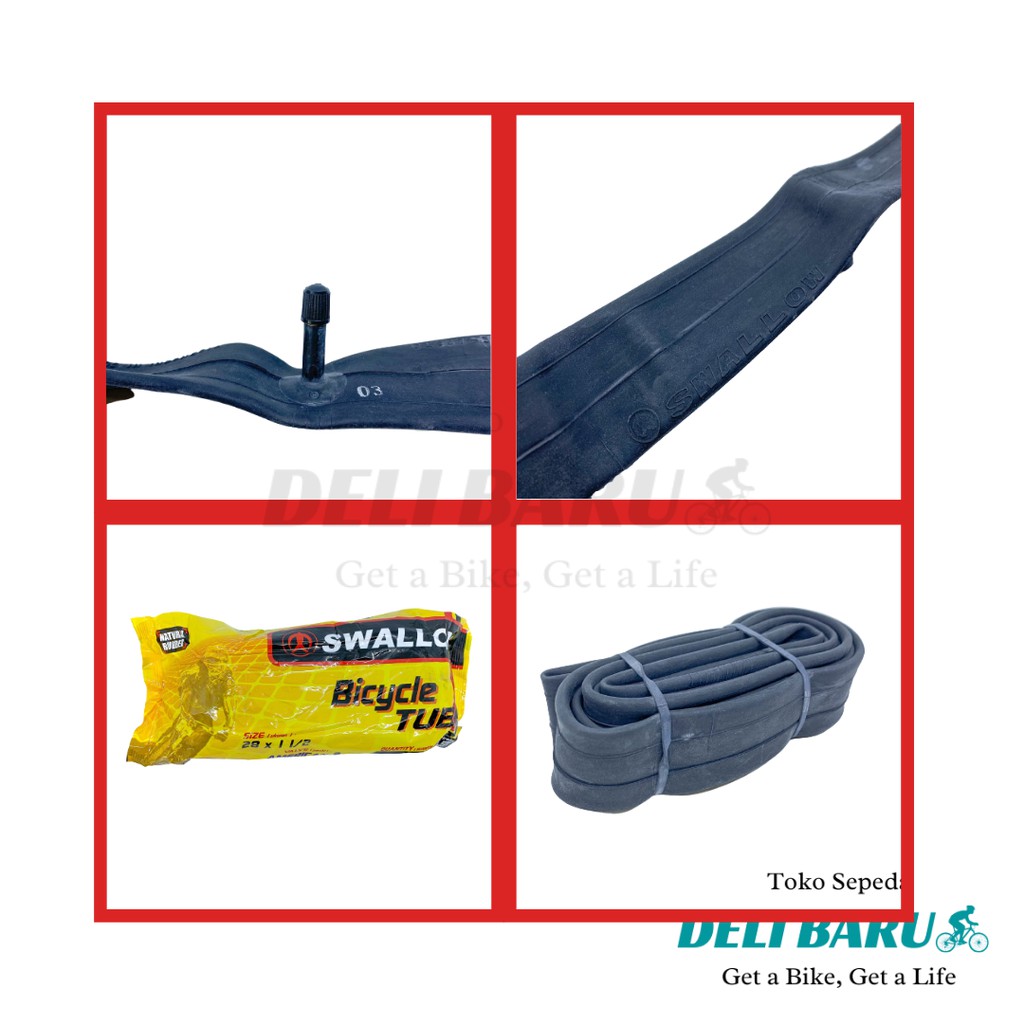 Swallow Ban dalam 28 x 1.50 pentil motor sepeda onthel, becak gerobak