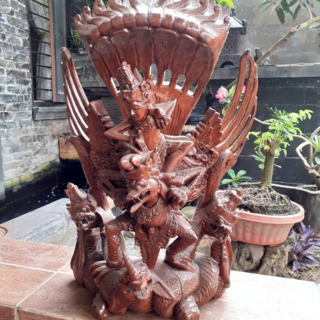 Ukiran Patung Kayu Garuda Wisnu Kencana Shopee Indonesia