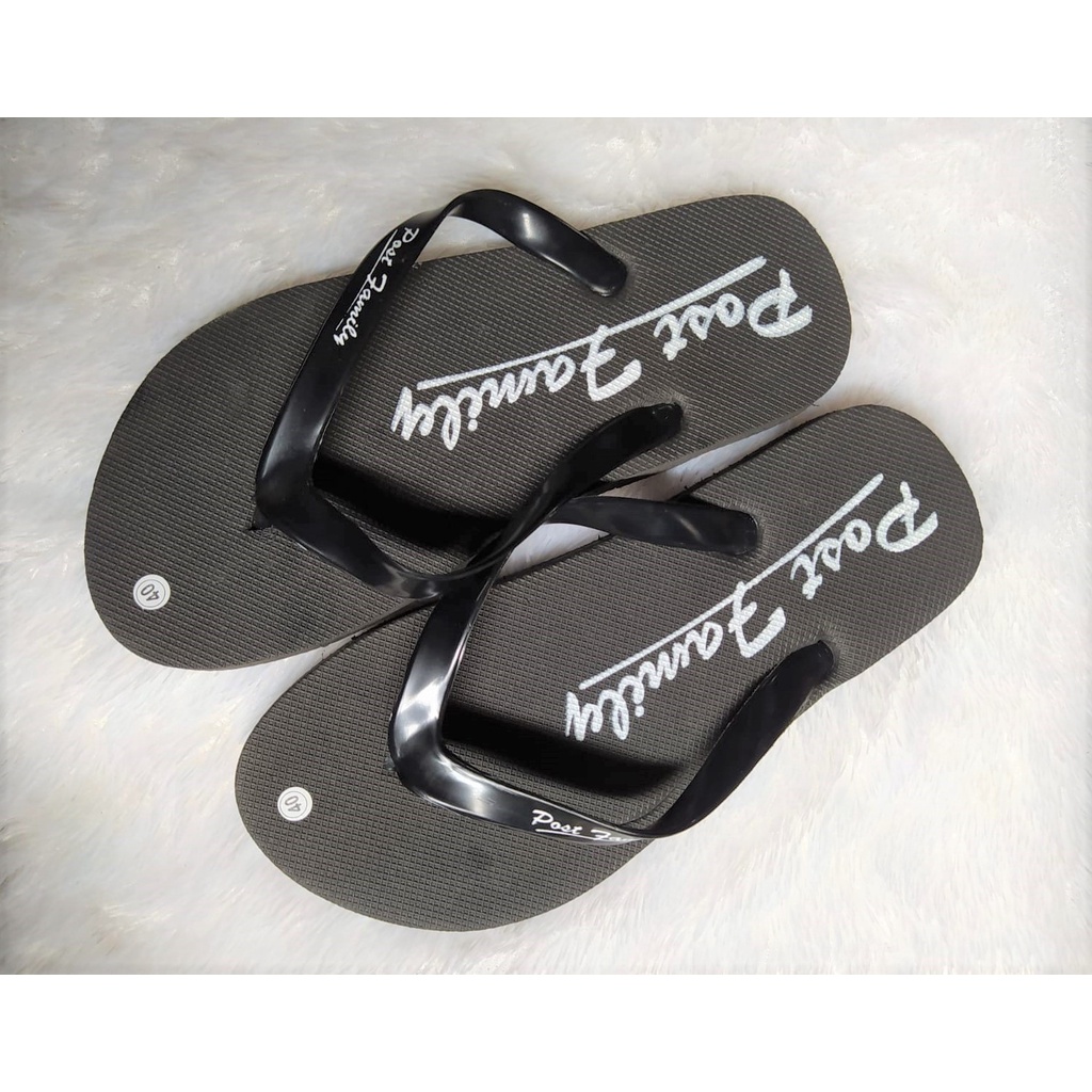 Sandal jepit motif post family pria