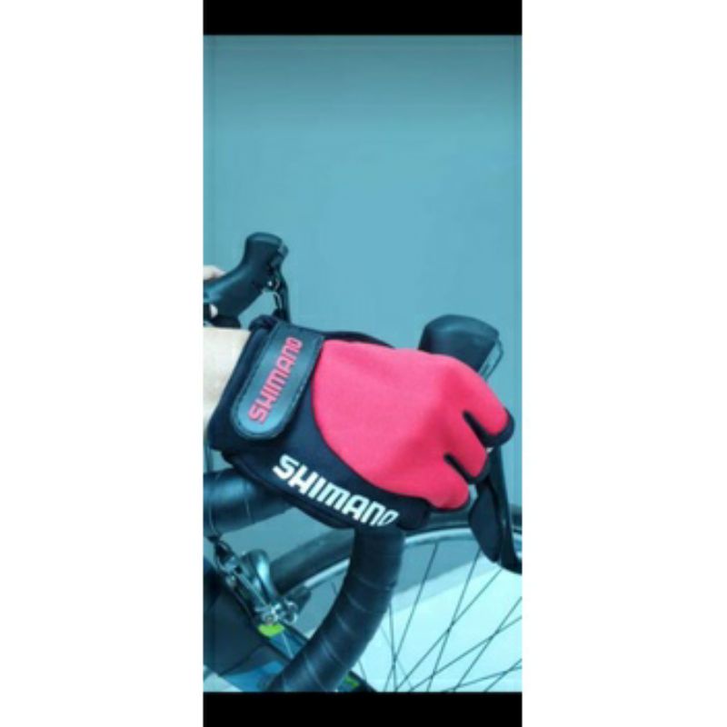 sarung tangan sepeda road bike mtb half finger motor fitness gym outdoor