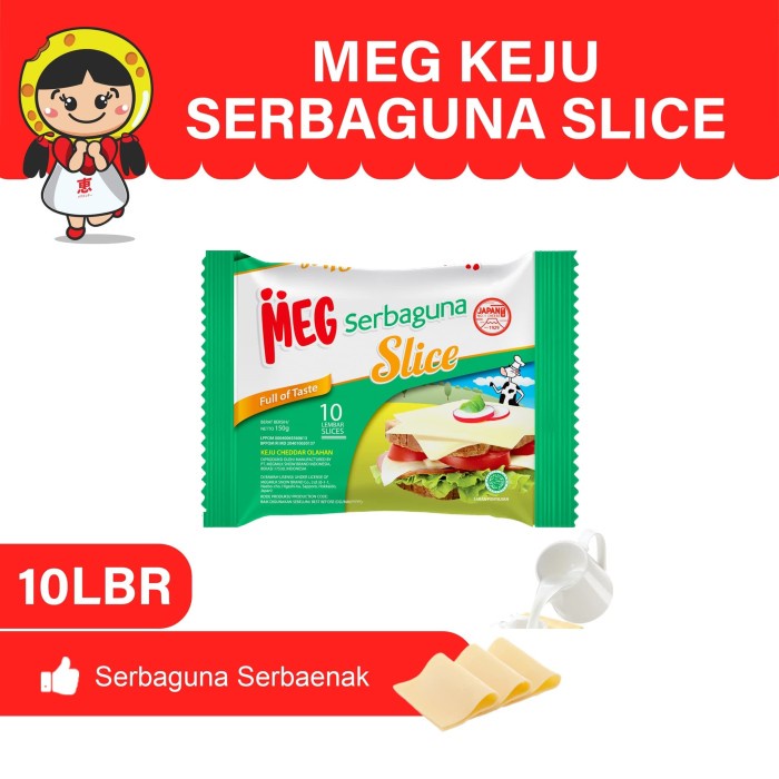 

Keju- Meg Keju Serbaguna Slice 10 Slices -Keju.