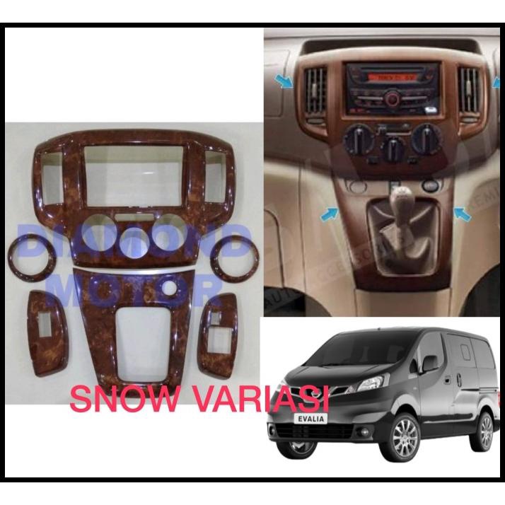 Nissan Evalia Panel Kayu Wood Panel Wood 6Pcs