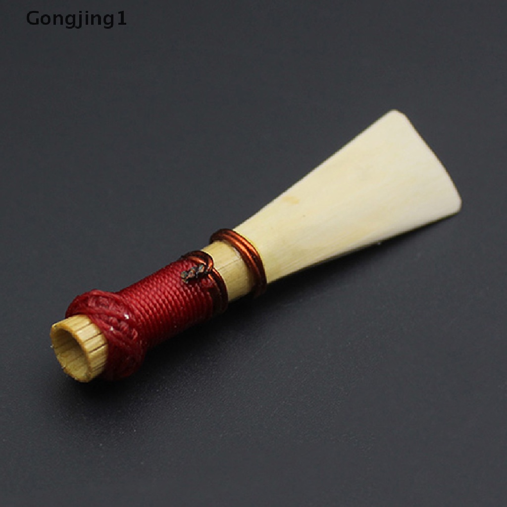 Gongjing1 1pc Bassoon Reed Kekuatan Medium Dengan Case Bassoon