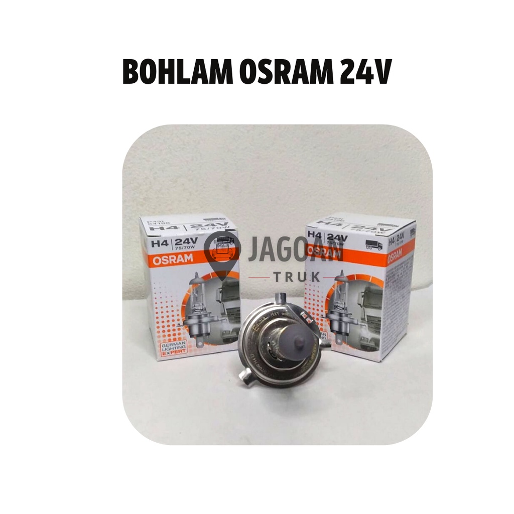 Bohlam Lampu Depan Mobil H4 24V 75/70 W Osram Original