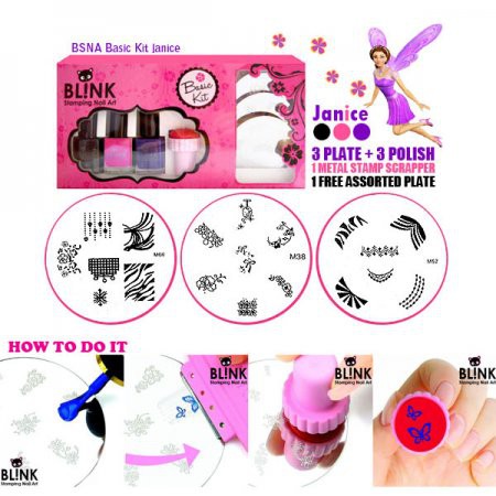 BLINK STAMPING NAIL ART BASIC KIT JANICE