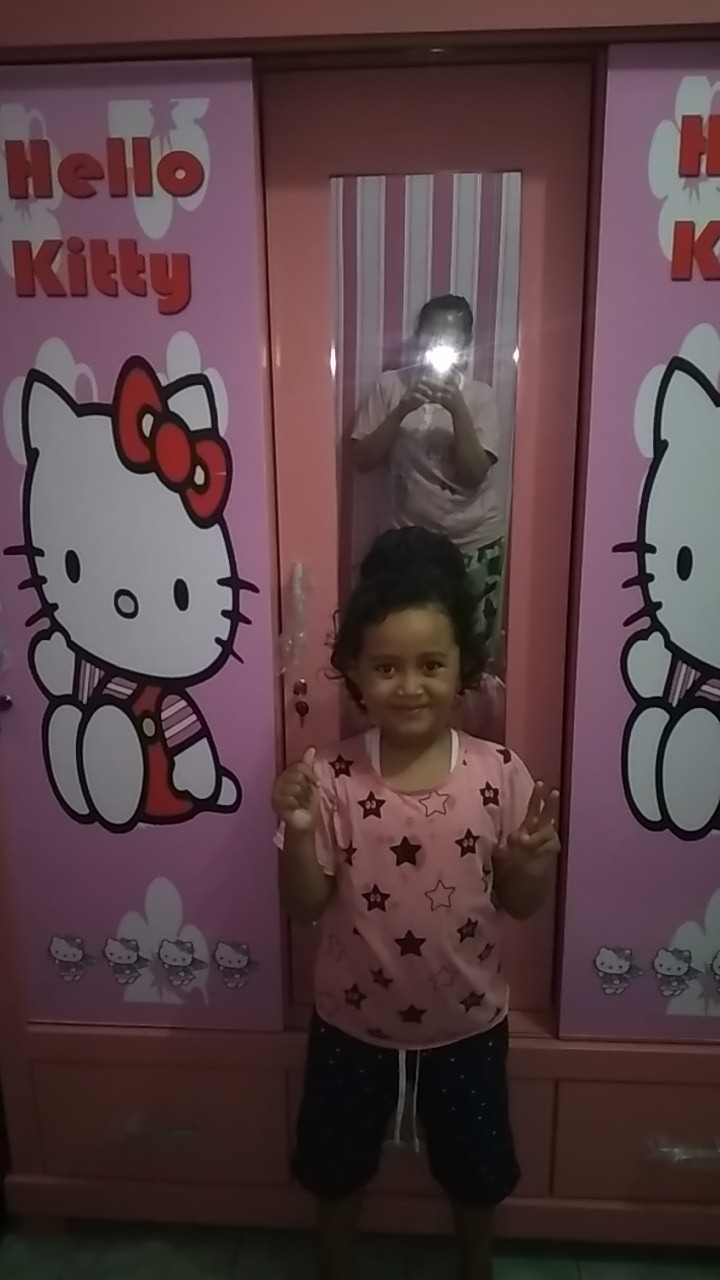 Lemari 3 Pintu Sliding Karakter Motif Lukis (promo Harga)