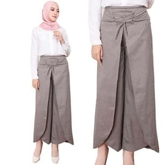 Celana kulot higwaist import rawis cutbray rayon X7G7 murah linen ala korea FASHION kekinian 7/8 202