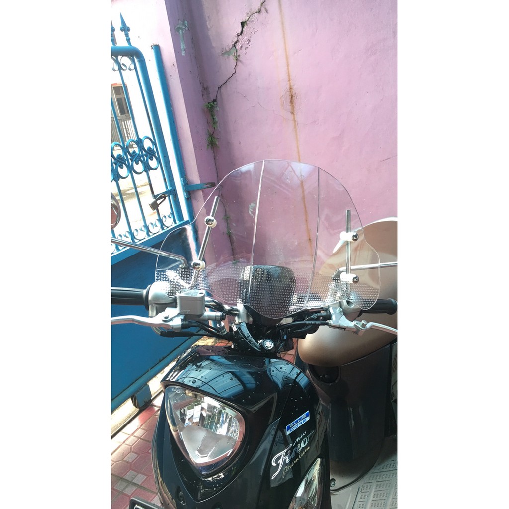 Windshield Winsil Visor NEMO Adjustable Aksesoris Variasi Universal Motor Scoopy Fino Beat Mio Vario