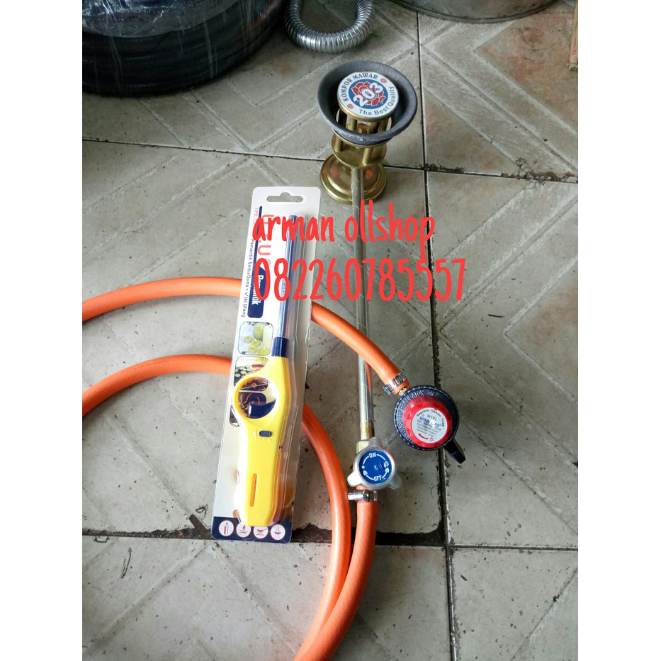 New Promo Kompor Mawar 203 + Selang 2Mtr + Regulator Winn Gas+Pemantik Panjang