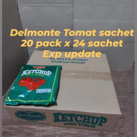 

Delmonte sauce tomat sachet 8gr (Harga dus/Karton)