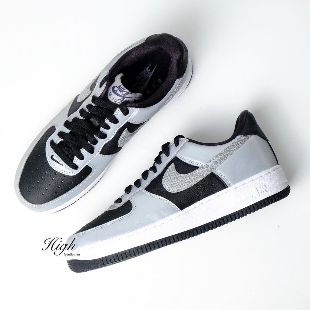 nike af1 silver snake