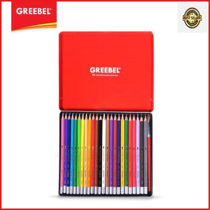 

Gramedia Bengkulu - Greebel 2724 Water Colour Pencil Tin Case 24 Warna