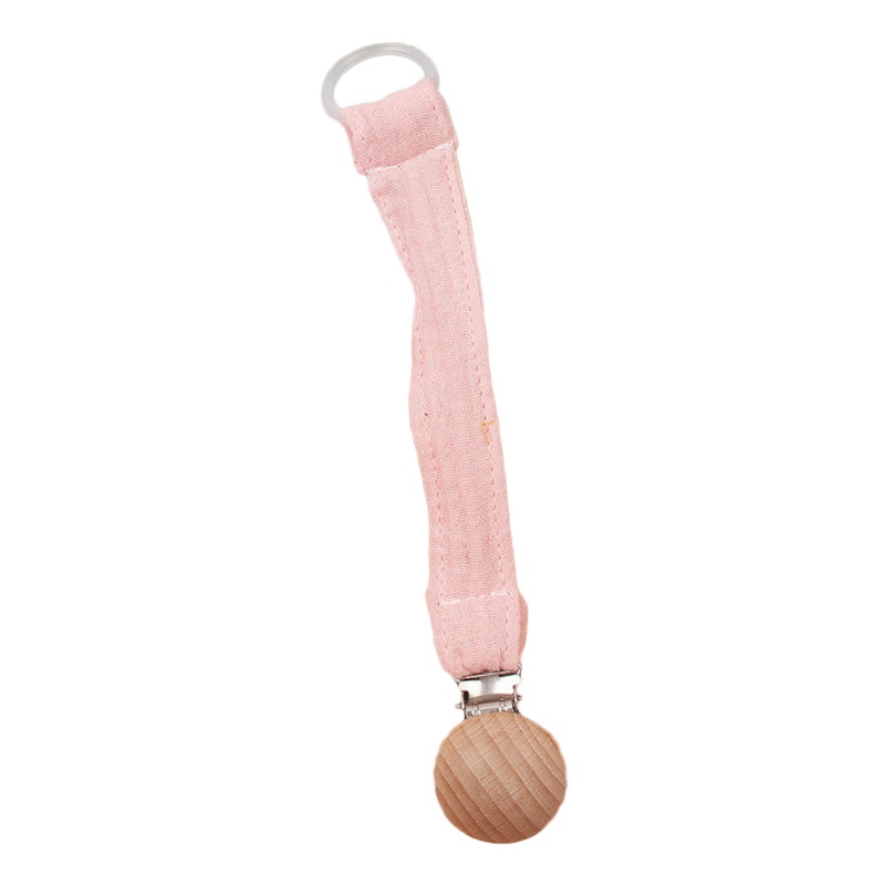Mary Klip Rantai Holder Dot Empeng / Teether Bayi DIY Desain Kartun Hewan Crochet Kayu Beech