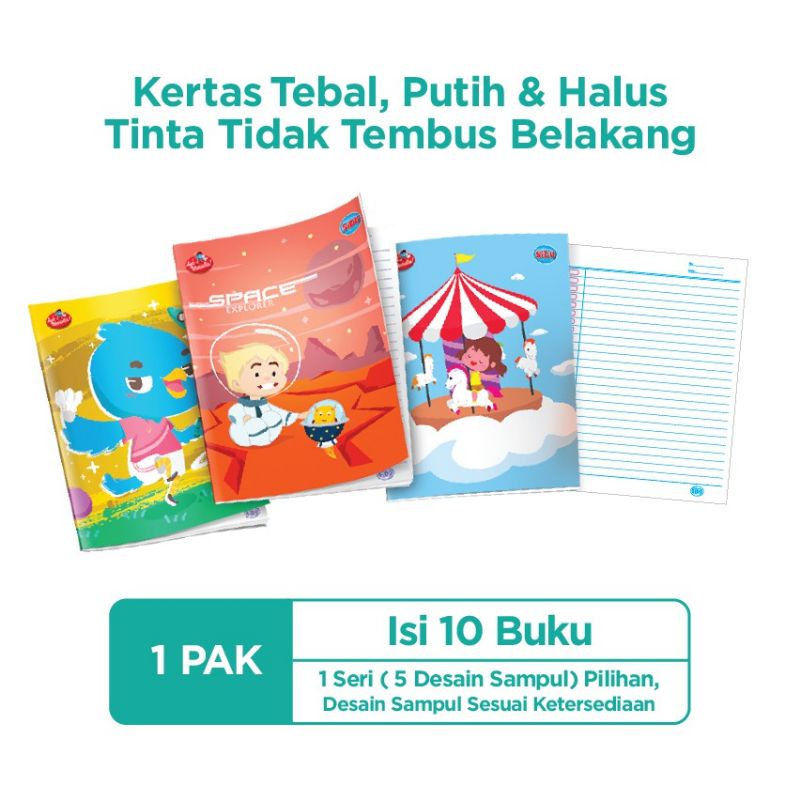 (ISI 10PCS) 58 HALAMAN BUKU TULIS SIDU ISI 58 BUKU SIDU ISI 58 MURAH