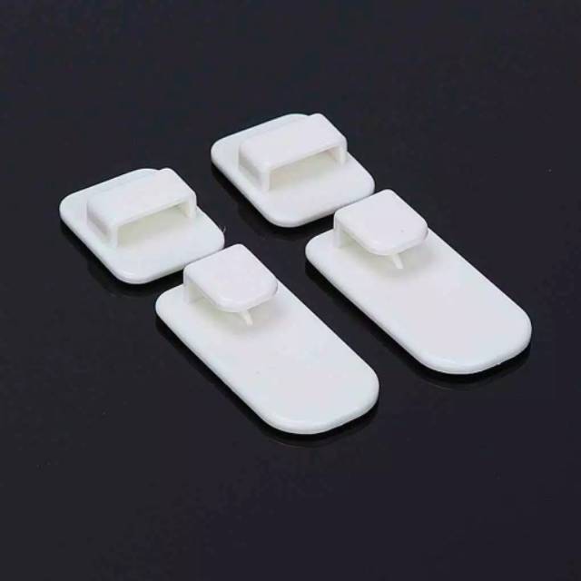 (NCS) 2 Pasang 4 pcs Hook Gantungan Remot Remote Control AC TV DVD Kunci