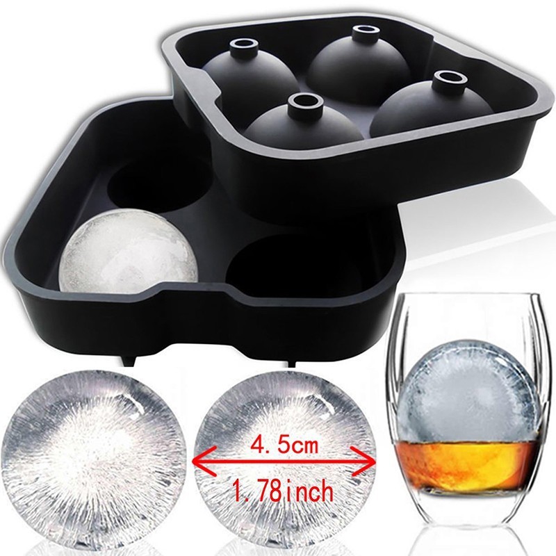 TEENRA Cetakan Es Batu Ice Ball Maker Silicone - TW-159 - Black