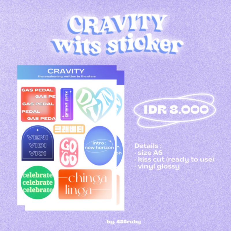 

486ruby | CRAVITY STICKER FANMADE - WITS (WRITTEN IN THE STARS)