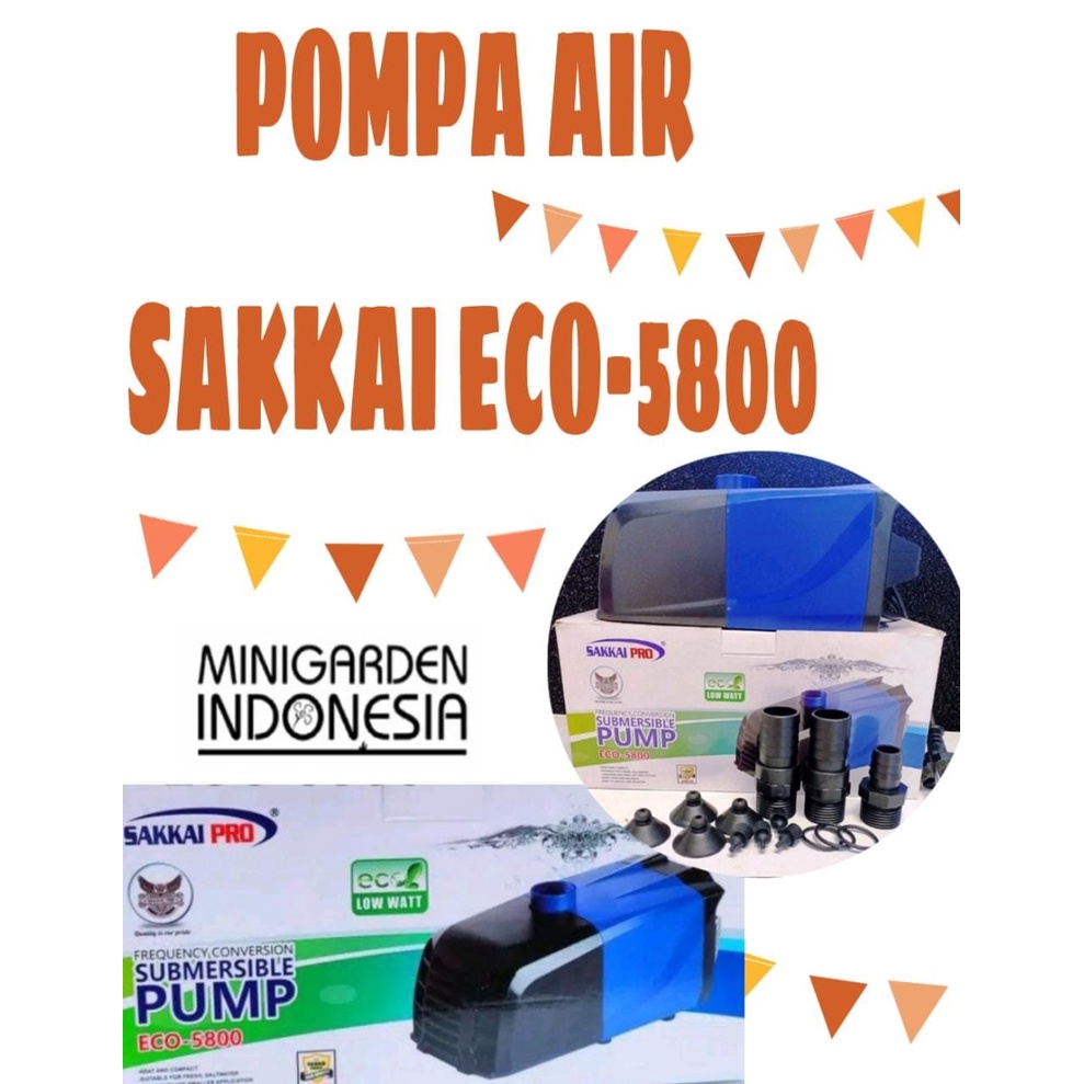 SAKKAI PRO ECO-5800 SUBMERSIBLE PUMP POMPA CELUP FILTER AQUARIUM KOLAM