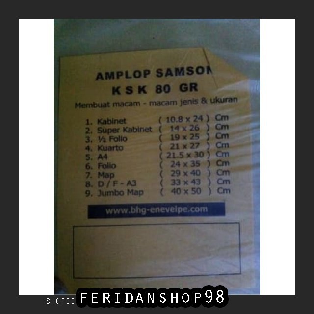 

BT139 AMPLOP COKLAT KSK BEST MAP 29X40CM BY FERIDANSHOP98