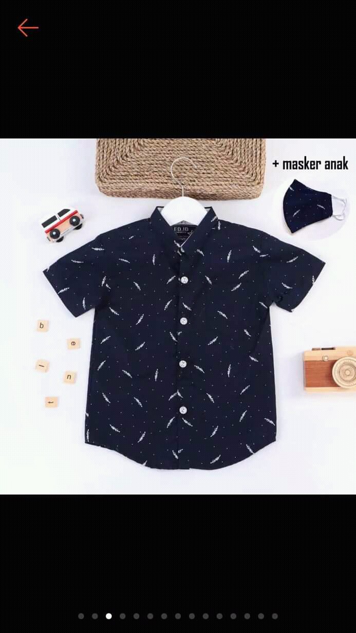 Bswart Batik Hrb026 Kenongo Hem Pendek Padi Asli Pekalongan M L Xl Xxl Batik Pria Murah Modern Grosi