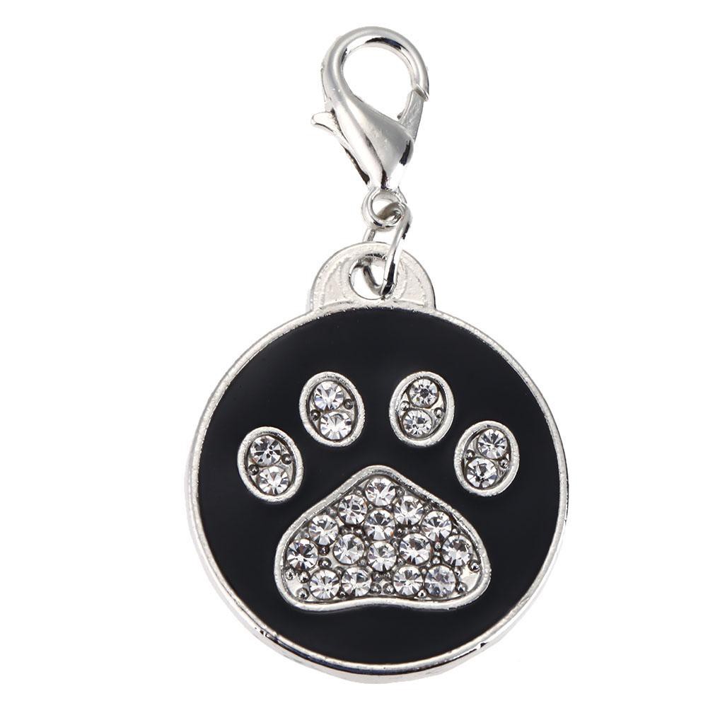 Liontin Kalung Bentuk Telapak Kaki Anjing Kucing Bahan Alloy