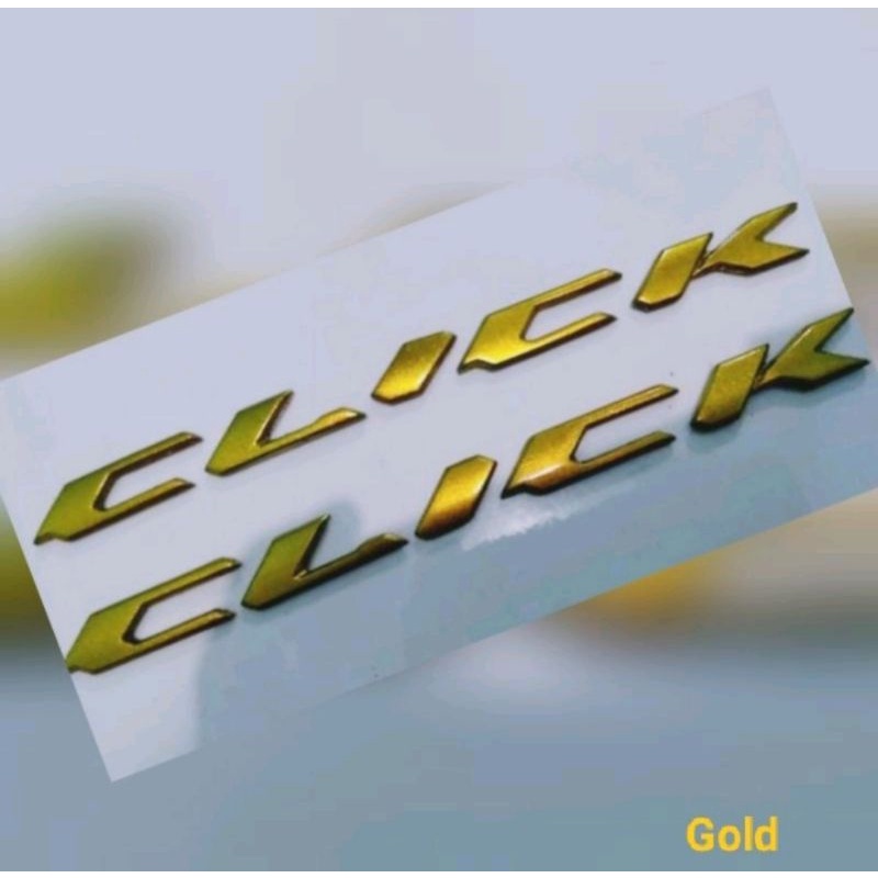 emblem timbul click  3d non ori harga 2pcs