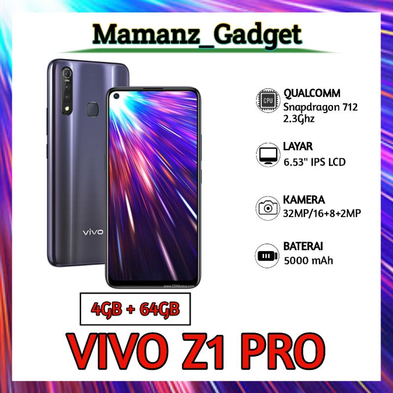 Vivo Z1 Pro Ram 4/64Gb Fullset murah