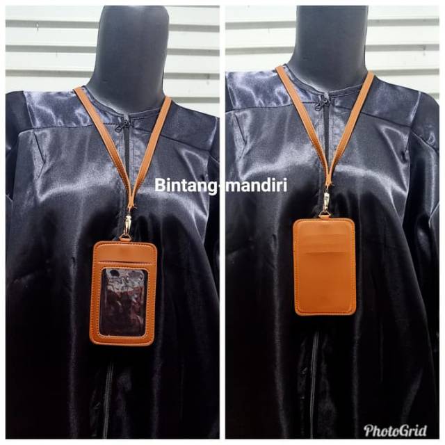 

Name Tag ID Card Holder Warna Coklat doff Kualitas Bagus
