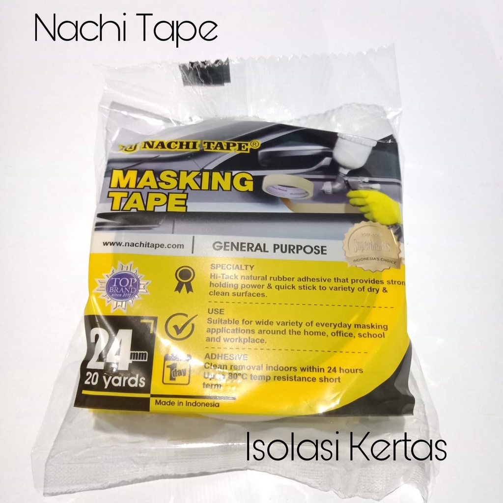 

Nachi Masking Tape Isolasi Kertas 1 Inchi