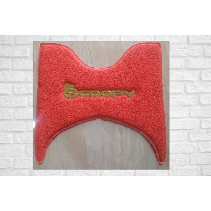 cod Karpet Motor Scoopy - Karpet Serabut Scoopy - merah
