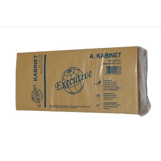 

Executive Amplop Coklat A (Kabinet) / Pak