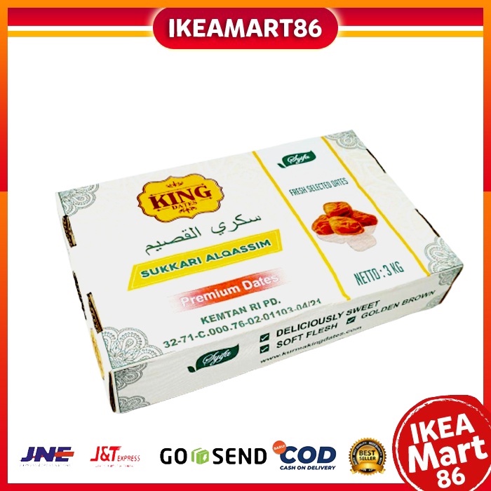 

Kurma sukari - Kurma sukari 3kg || Kurma sukari King Basah Lembut Premium High Quality