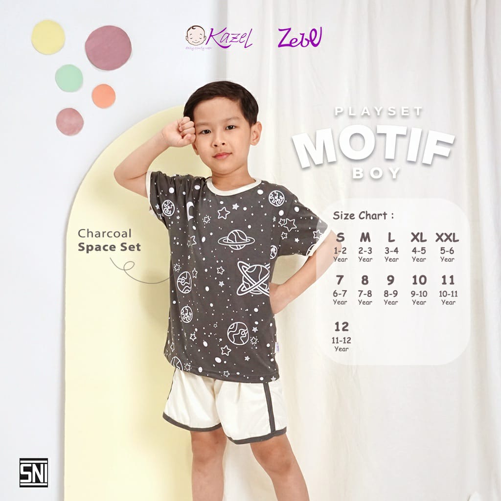 Zebe Playset Boy Motif ZB-PB Per 2 Pcs Random