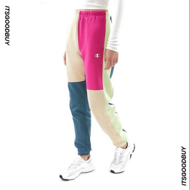 Champion X Urban Outfitters Exclusive Reverse Weave Color Block Jogger Pants Multicolor