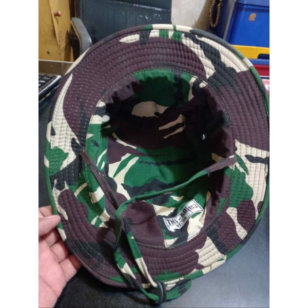 Topi Rimba Tni Lapisan Kawat/Topi Loreng Tni