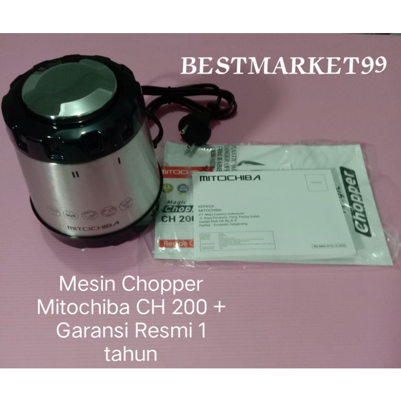 Mesin Mitochiba Chopper CH 100 / CH 200 Original + Kartu Garansi Resmi. (Mesin saja,)