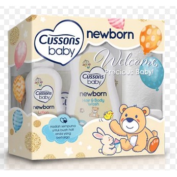 CUSSONS NEWBORN PACK paket hair body wash lotion cream new born nb waslap kado Bayi sabun shampo