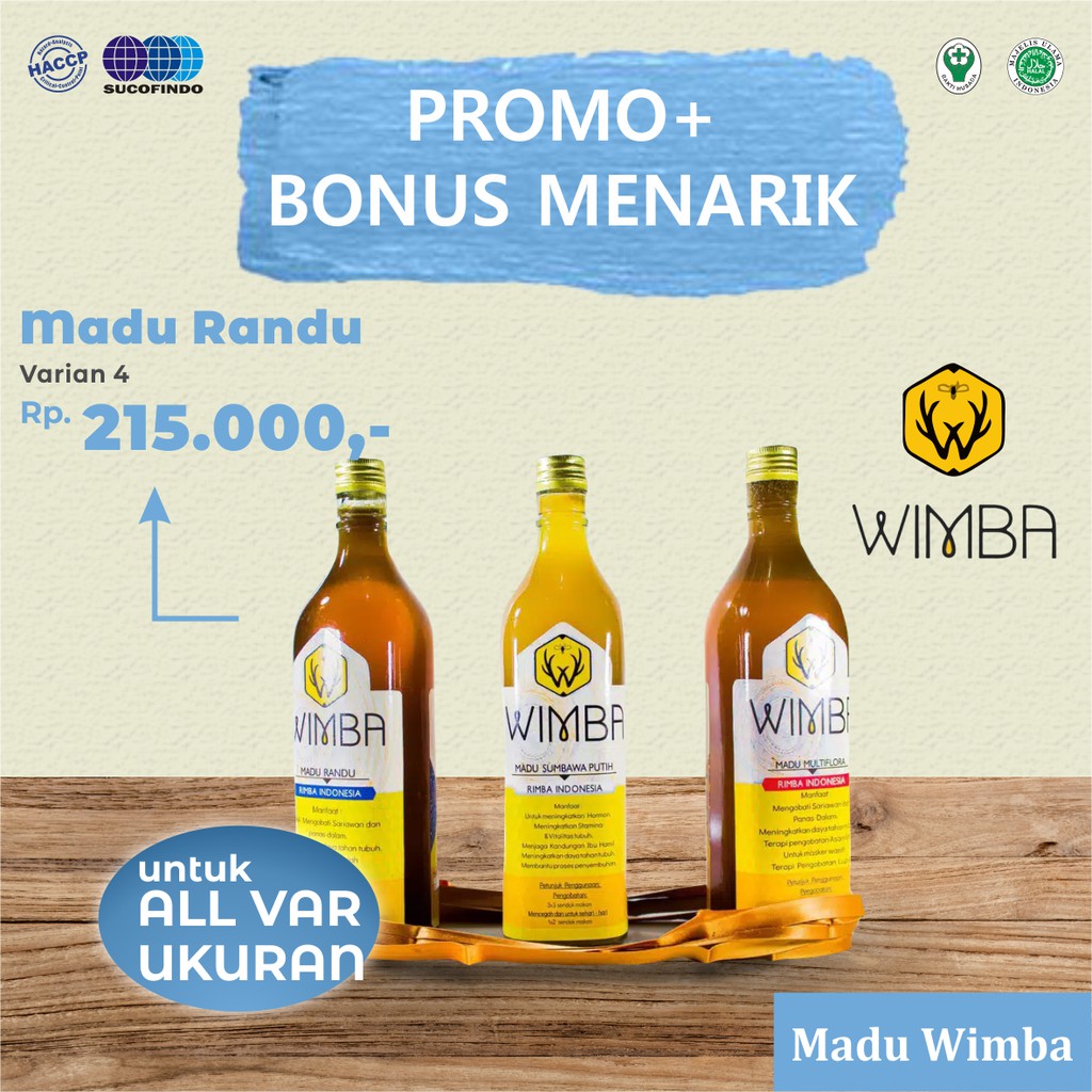 

Madu Randu 4 - Lebah Apis Melifera / Madu Asli - Madu Wimba -