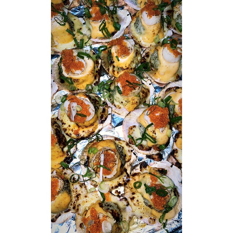 

Aburi Scallops Mentaiko