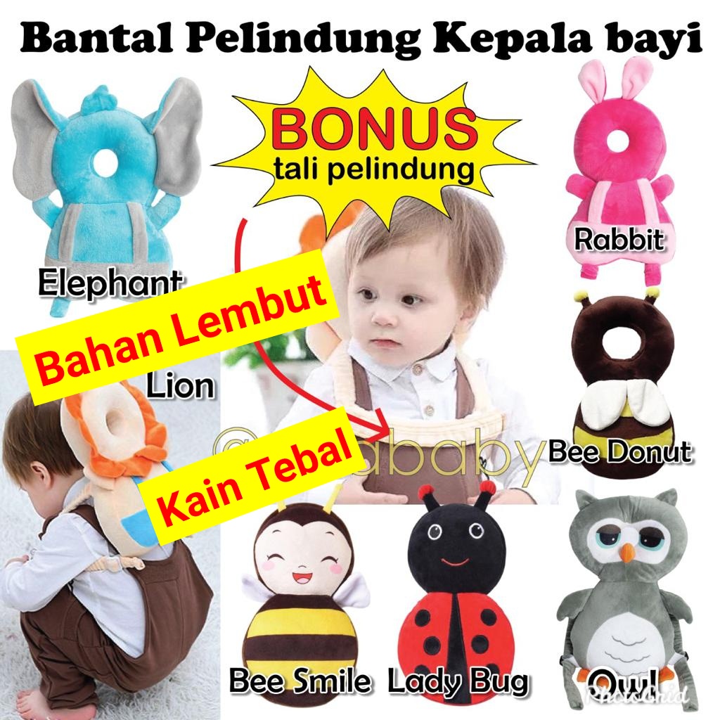 Bantal pelindung kepala bayi HELM Baby head protection pad Back Protector  Head Neck Pillow Bantal Pelindung Kepala Bayi Karakter