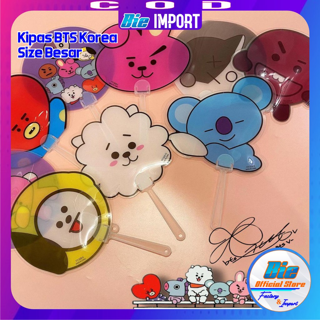 Kipas BTS Korea Size Besar Impor Best Seller