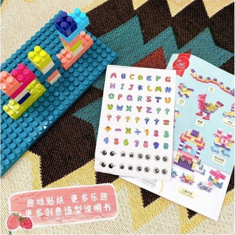 HZ Mainan DIY Balok 280pcs Bricks Balok 280pcs sete Anak / DIY Susun Balok Anak