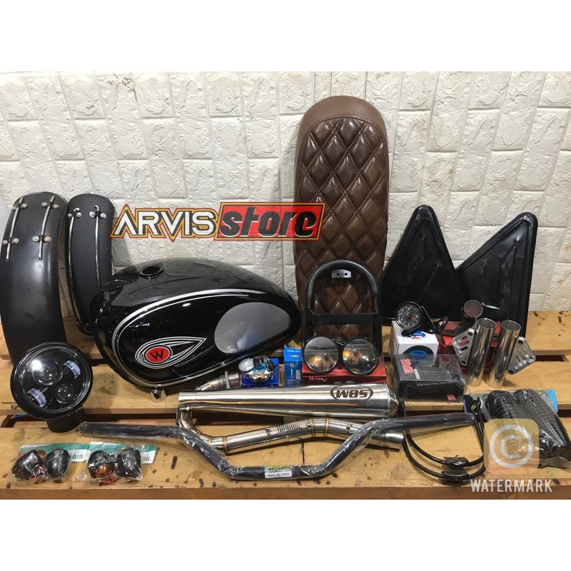 paket japstyle model W175 megapro monoshock , tiger , megapro, scorpio , thunder , byson